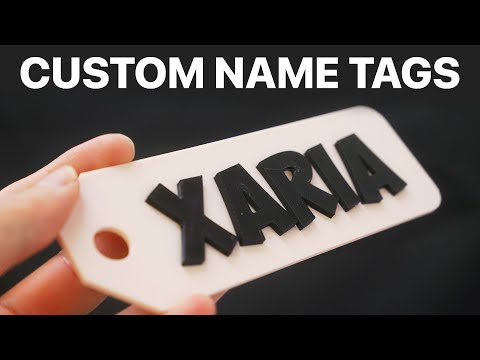 How to Design & 3D Print Custom Name Tags