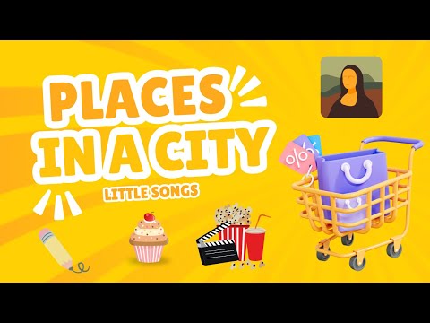 Places in a city | In the city we can see lots of things for you and me