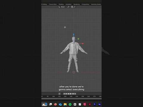 Easy rigging in blender #shorts #animation #rig #tutorial #architecture #gaming