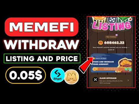 Memefi Withdraw Process 😱 Memefi Airdrop Update 🤑 Memefi Listing Update 🤑