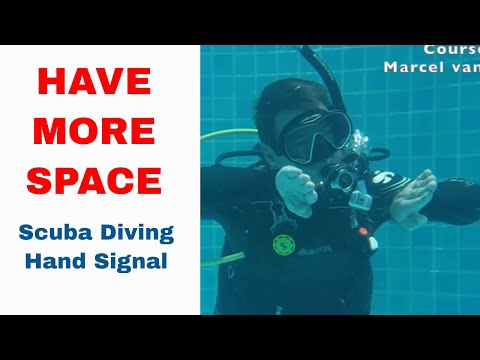 Have More Space Between Each Other - Scuba Hand Signal