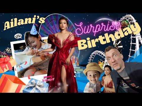 Ailani's Rollercoaster Birthday Surprise Party! Family Fun | Ailani's Little World