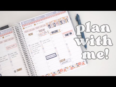 how I plan my week | erin condren life planner