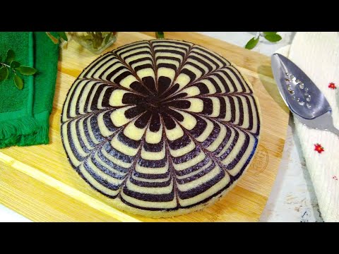 Eggless Zebra Cake Recipe | Soft and Moist | Marble Cake