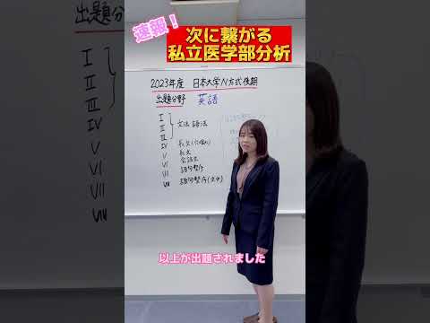 【英語】2023年度日本大学医学部N方式Ⅱ期英語出題分野#shorts