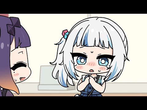 Gura’s Convenience Store Communication【Hololive AnimatedClip/Eng sub】【Gawr Gura/Ninomae Ina'nis】