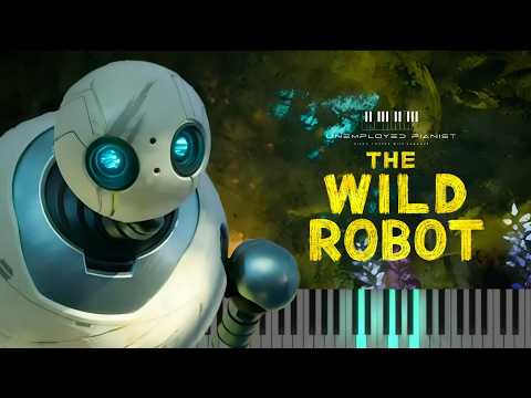 Kiss The Sky from The Wild Robot (Piano tutorial and Karaoke)