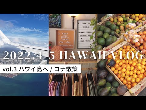 2022年GWハワイ旅行vlog 3 / ハワイ島に到着 / コナ散策 / シーフードレストラン＆ヴィーガンカフェ