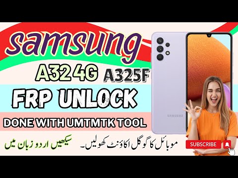 Samsung A32 4G MTK [ A325F U7 ] FRP Unlock Using UMTMTK Done