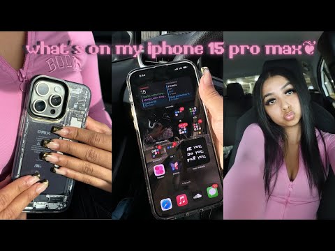 what's on my iPhone 15 pro max?♡