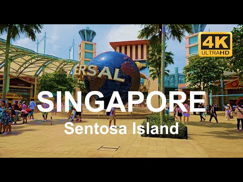 Singapore Sentosa Island Resorts World | 4K Walking Video