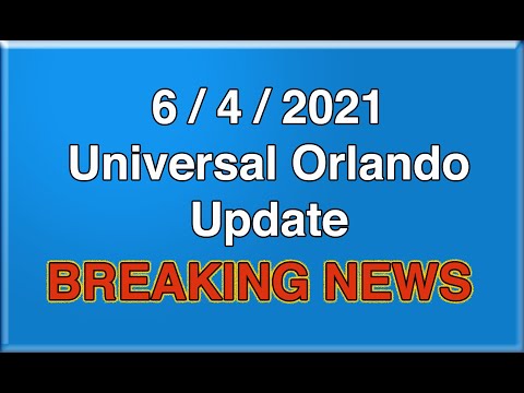 Breaking News - UOR Update 6/4/2021