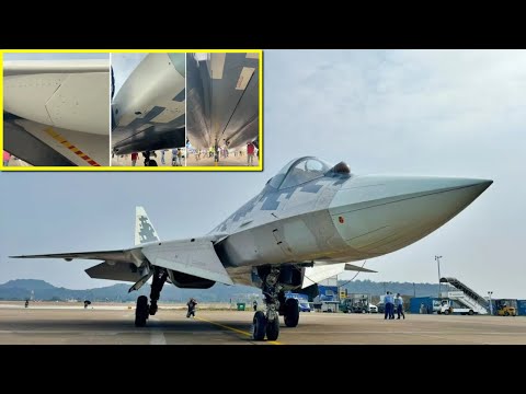 Su-57 Felon unusual fuselage screws caught on camera in China