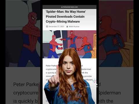 Spider-Man movie crypto mining malware