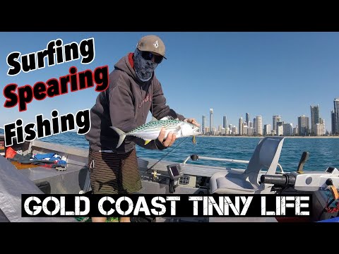 Tinny days are the best days - surfing, fishing and spear fishing from my Tinny