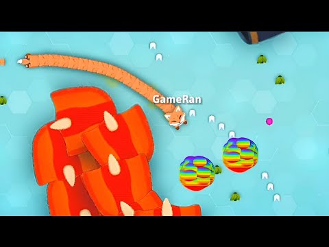 Snake io 🐍 I found 2 Huge Score Ball 😊 in Snake io Map 🐍 Epic Gameplay