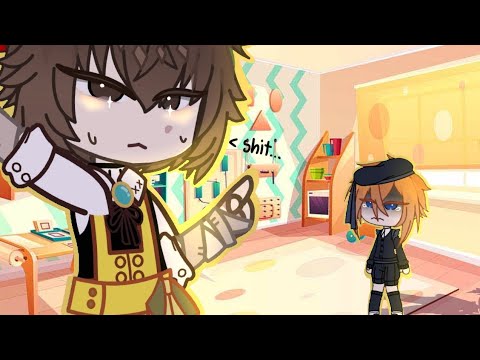 Dazai trying to be youtuber goes wrong ||Bsd||Skit||Skk||gacha||Kindergarten au||teacher au||