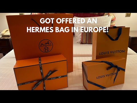 Finally got offered an Hermes bag in Europe | Unboxing Hermes and LV bags | Brussels Shopping Haul