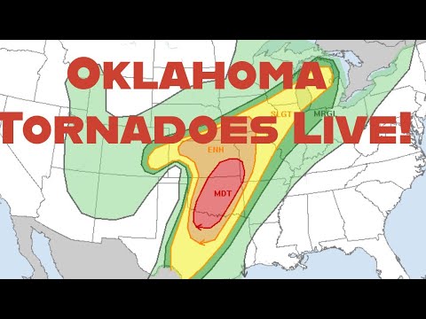 🚨 TRACKING A TORNADO WARNED STORM LIVE - MARLAND, OK - April 27, 2024