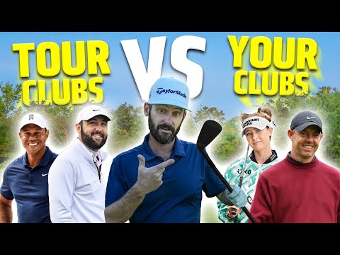 Tour Golf Clubs VS Your Golf Clubs - LIE ANGLE HACK!