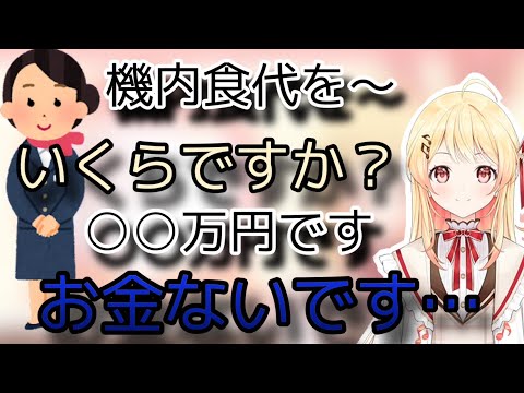 飛行機を降りようとしてあるものの代金が払えないことに気づく音乃瀬奏【ホロライブ切り抜き/音乃瀬奏】