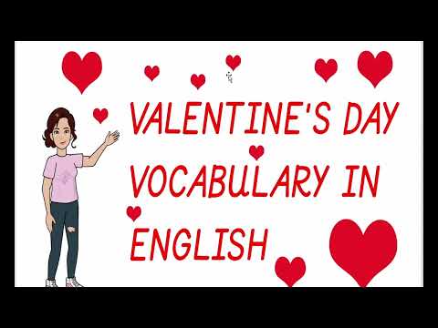 Valentines day English words | वैलेंटाइन्स डे के शब्द सीखे | Valentine's day Vocabulary