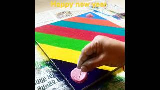 easy rangoli #newyearrangoli