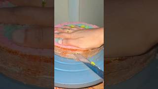 Rainbow cake #yummy #foodie #home made #newsong