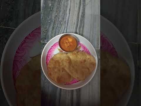 Saturday night Dinner special Puri with masala paneer recipe 🥘🍚👍🏻👌🏻 #music #food #shortvideo