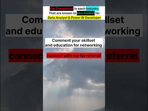Data Analyst Hiring 2024| DM for referral in my company #ytshorts #dataanalyst #hiring #explore