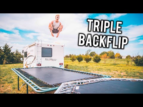 DOING MY HARDEST TRAMPOLINE TRICK 4 YEARS LATER!