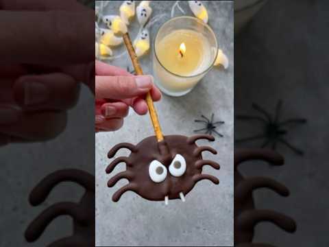 Chocolate Pretzel Spiders 🕷️