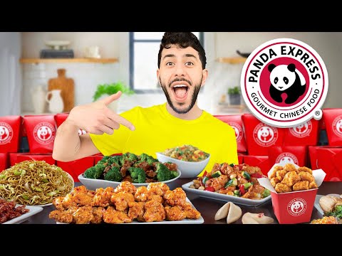 Eating EVERY Food On The Panda Express Menu!! (10,000 CALORIES)