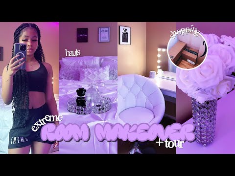 EXTREME ROOM TRANSFORMATION + ROOM TOUR | tiktok & pinterest inspired ☆