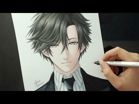 Speed Drawing - Jumin Han (Mystic Messenger)