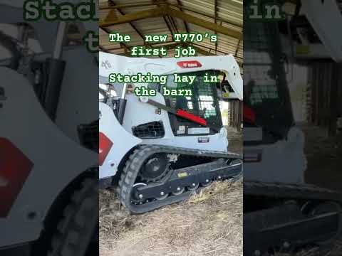 First Job For The New Bobcat T770 #shortsvideo #agriculture #bobcat