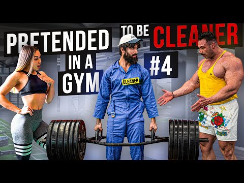 CRAZY CLEANER surprise GIRLS in a GYM prank ft. NOEL DEYZEL #4 | Anatoly gym prank