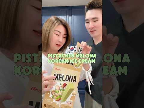 Korean Pistachio Melona #koreanfood #mukbang #shors