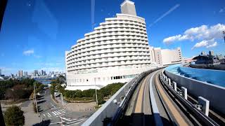 日本東京新交通百合鷗線 新橋方向 船の科学館至台場 Yurikamome Line Shimbashi bound (Fune-no-kagakukan to Daiba)