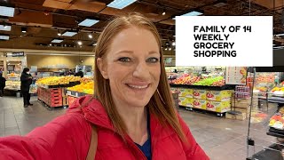 FAMILY OF 14 WEEKLY GROCERY HAUL