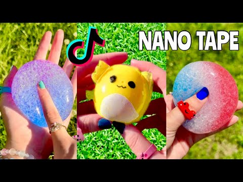 DIY NANO TAPE BUBBLE & NANO TAPE IDEAS with ORBEEZ! 😱🫧 How to Make a Nano Tape Squishy Compilation