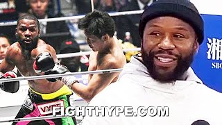 FLOYD MAYWEATHER IMMEDIATE REACTION AFTER KNOCKING OUT MIKURU ASAKURA; FIRST WORDS WATCHING REPLAY