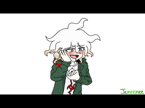 Komaeda's laugh backwards but it's animated