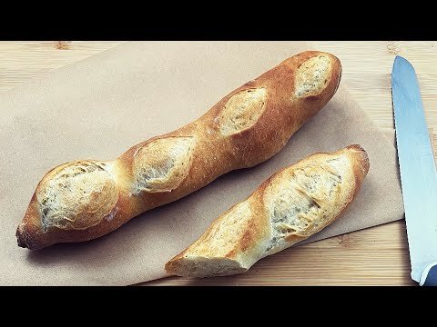 Making No-Knead Baguette