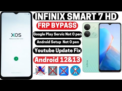 Infinix Smart 7&7 HD Frp Bypass Android 12/13/ INFINIX X6516 X6515 No Xshare No Activity  Without Pc