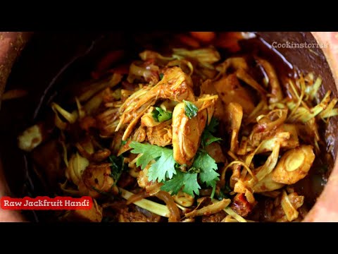 Vegetable Mutton Handi Recipe | Handi Kathal Curry | Kathal ki Sabji Recipe | Raw Jackfruit Recipe