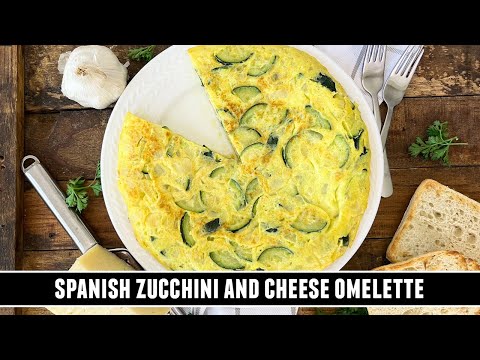 Spanish Zucchini and Cheese Omelette | CRAZY Good and Easy to Make