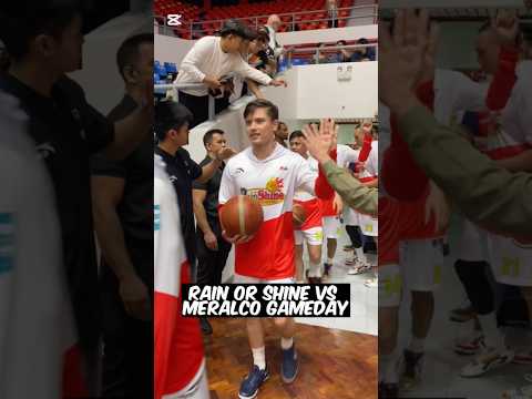 Rain or shine entrance gameday #pba #rainorshineelastopainters #pbalivetoday #shorts #shortsviral