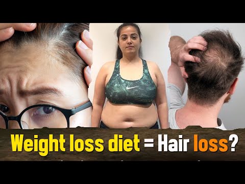 Does weight loss diet cause hair fall? Weight loss side effects | Hair loss after losing weight