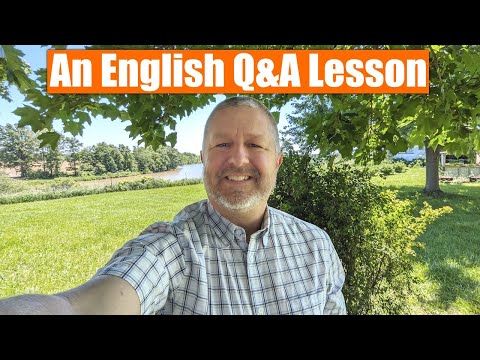 A Live English Lesson! Outdoors! Under a Tree! 😎🌳🌲